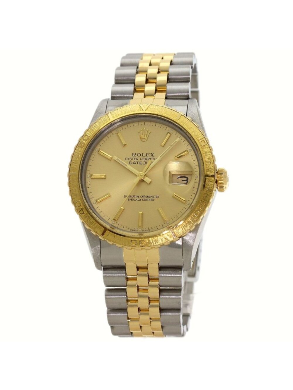 Rolex Datejust Thunderbird Watch SS Yellow Gold 18k